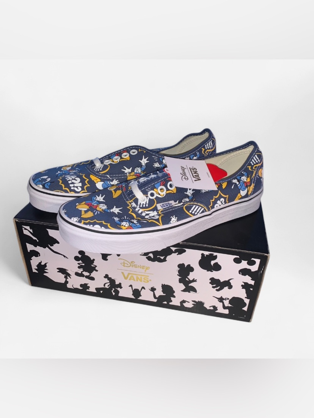 NWT & Box Vans Authentic Sneaker x Disney Donald Duck Navy  Mens 7.5/Wmn 9